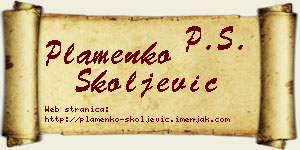 Plamenko Školjević vizit kartica